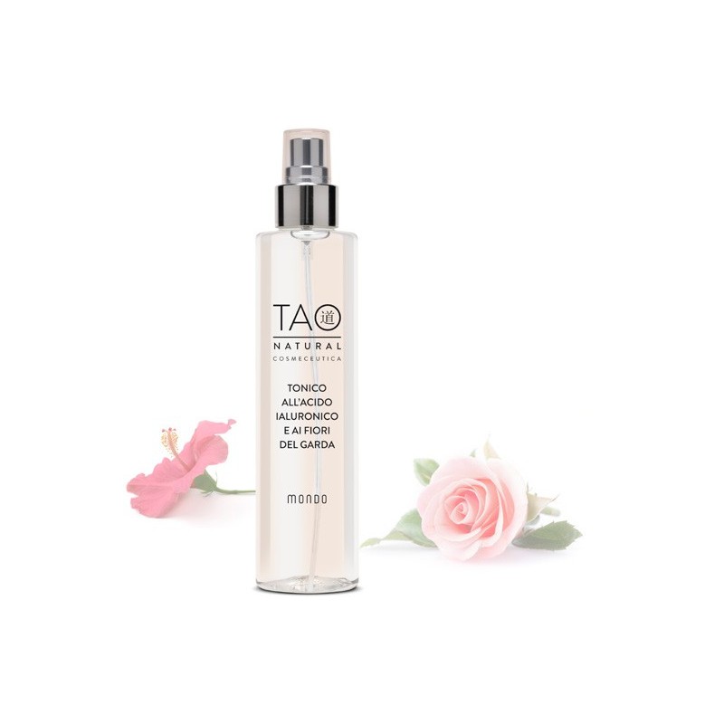 Prodotti per il viso TAO - MONDO - TONICO ALL’ACIDO IALURONICO E FIORI DEL GARDA | Centro Tao a Limone sul Lago di Garda | Fitocosmesi-naturale